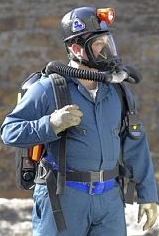 Draeger's flagship product, the BG4, is a four-hour, closed-circuit breathing device worn by mine rescue crews.