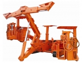 Fletcher CHDDR (Crawler mid-to-high seam twin boom mast roof bolter.)